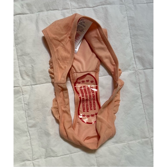 [Topshop] Peach Ruffle Bikini Bottoms - Picture 4 of 4